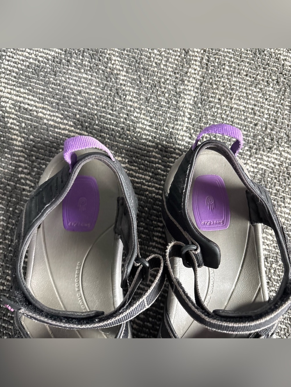 Teva Women's Tirra Black Ourple Strappy Sport Sandals Size 11 Hiking Outdoor - Picture 6 of 11